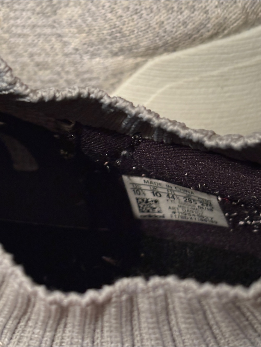adidas Ultraboost Knit Slip-On Sneakers - Light Grey and Off-White - Picture 3 of 6